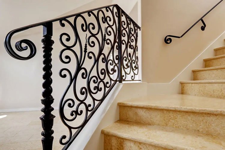 iron wrought iron railing