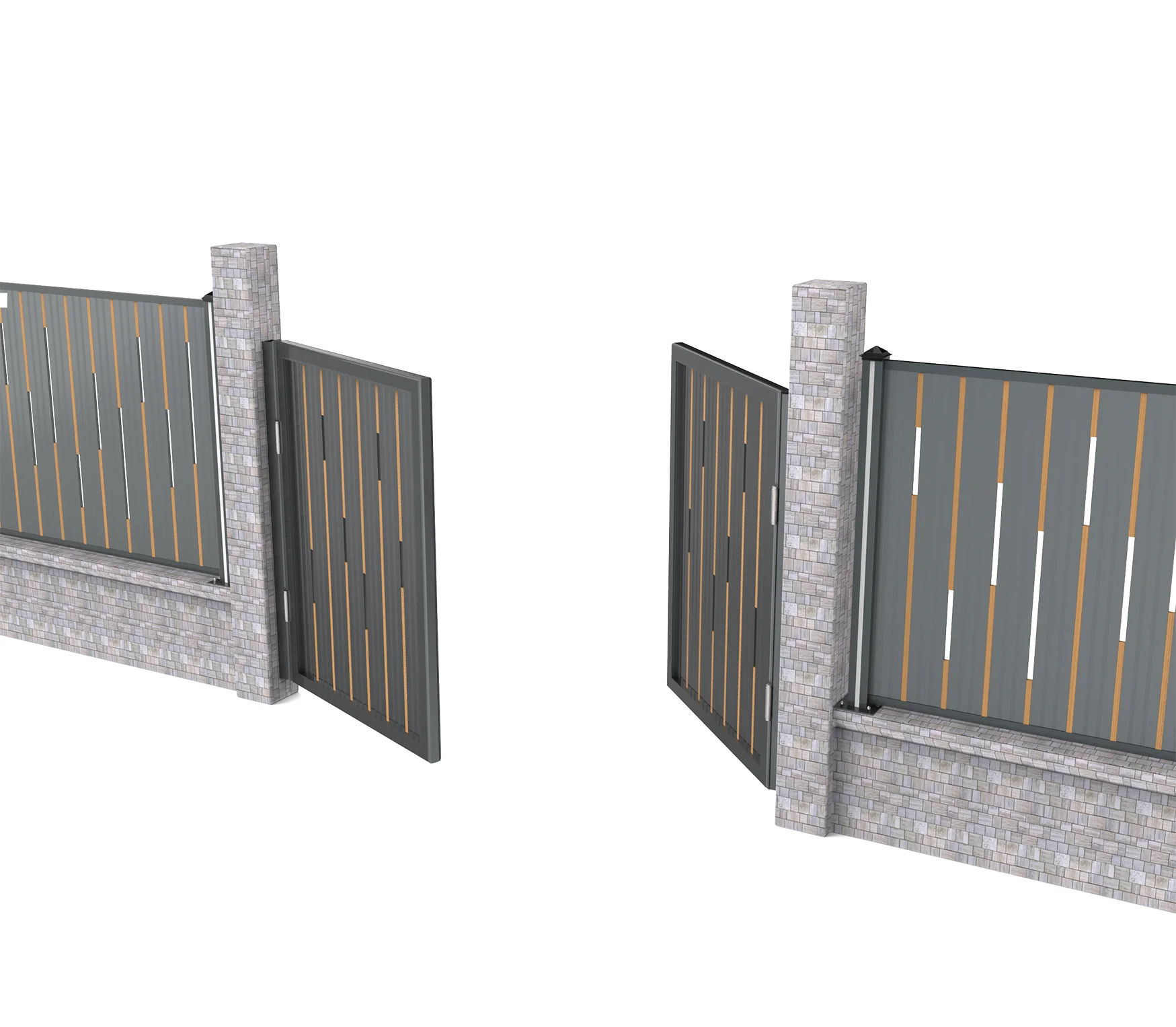 k series pn60 swinging aluminum garden fence door