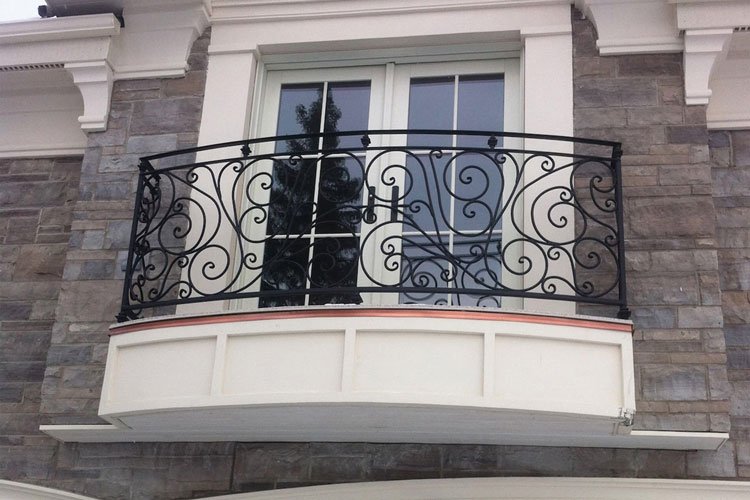 wrought iron window railing